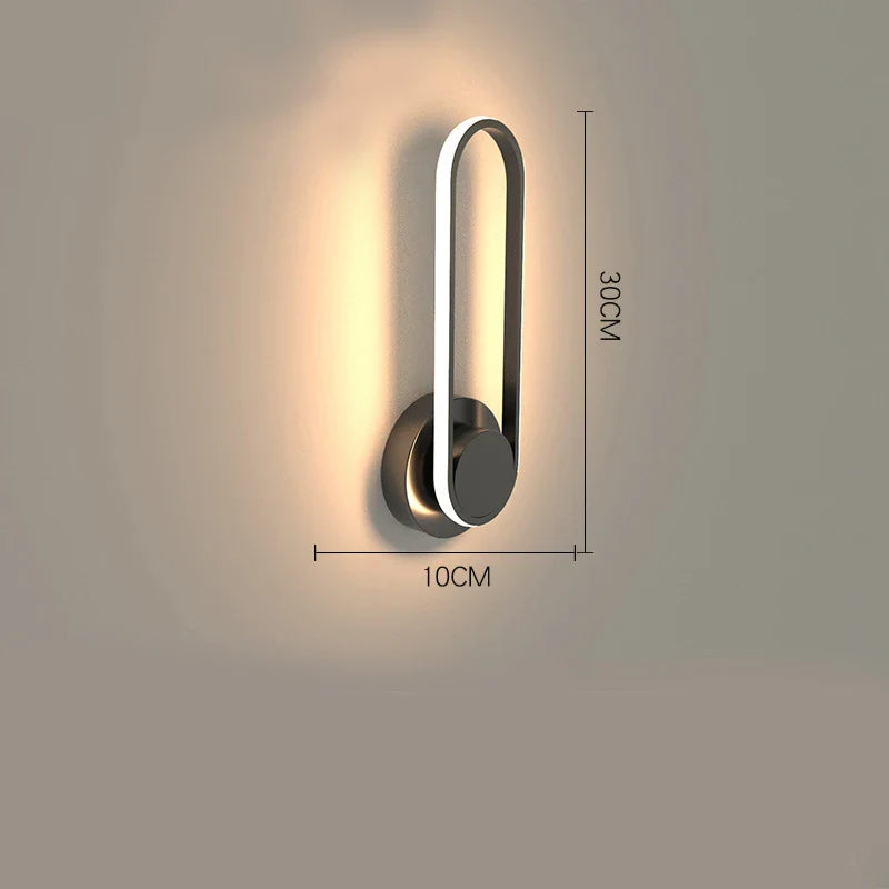 Modern LED Wall Sconce | 330° Rotating Aluminum Light Fixture