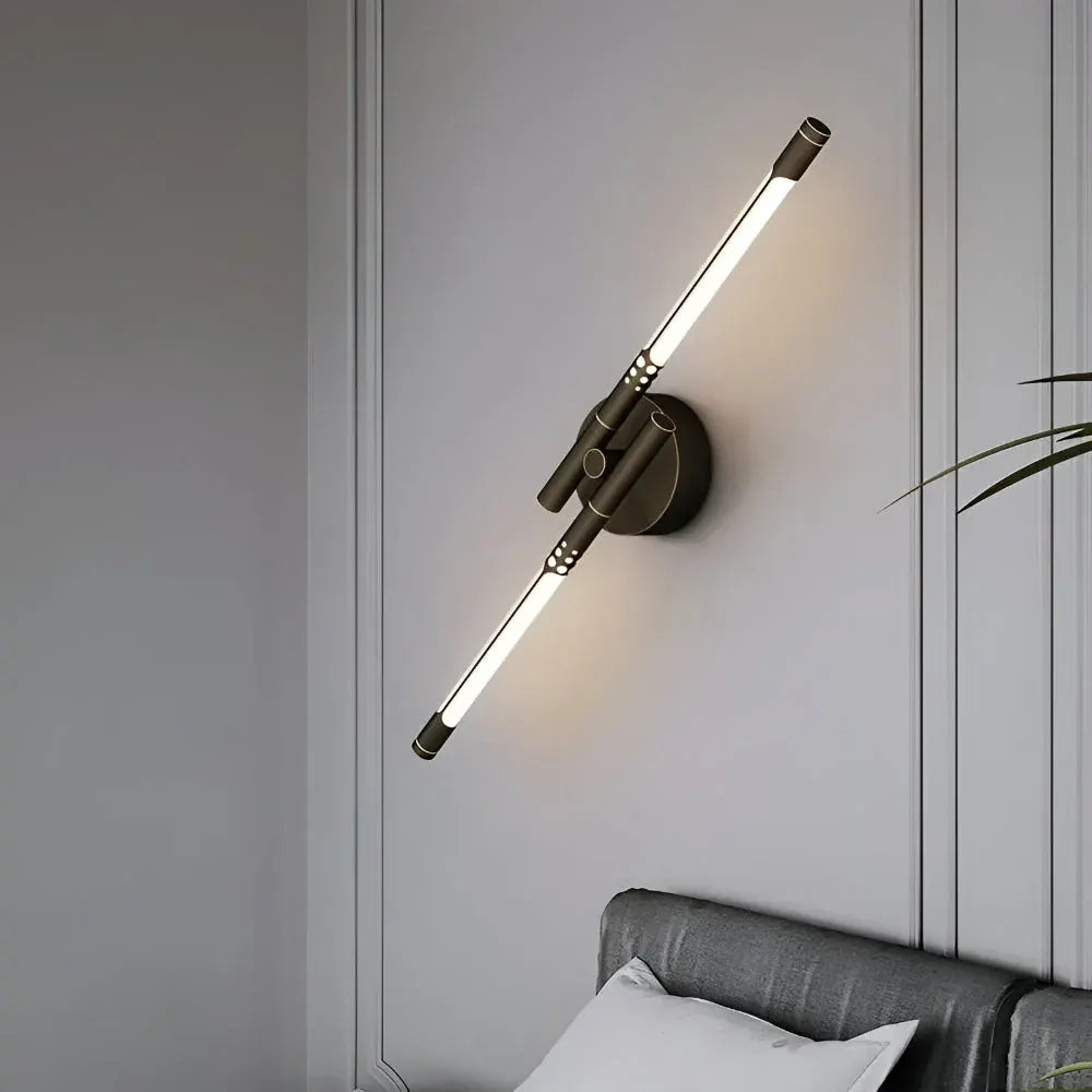 Modern LED Wall Sconce Metal Acrylic Indoor Light Fixture