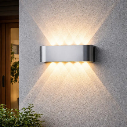 Modern LED Wall Sconce Minimalist Up-Down Glow Indoor Outdoor Fixture