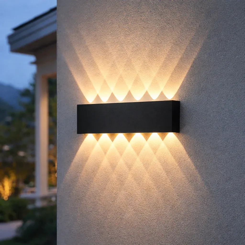 Modern LED Wall Sconce Minimalist Up-Down Glow Indoor Outdoor Fixture