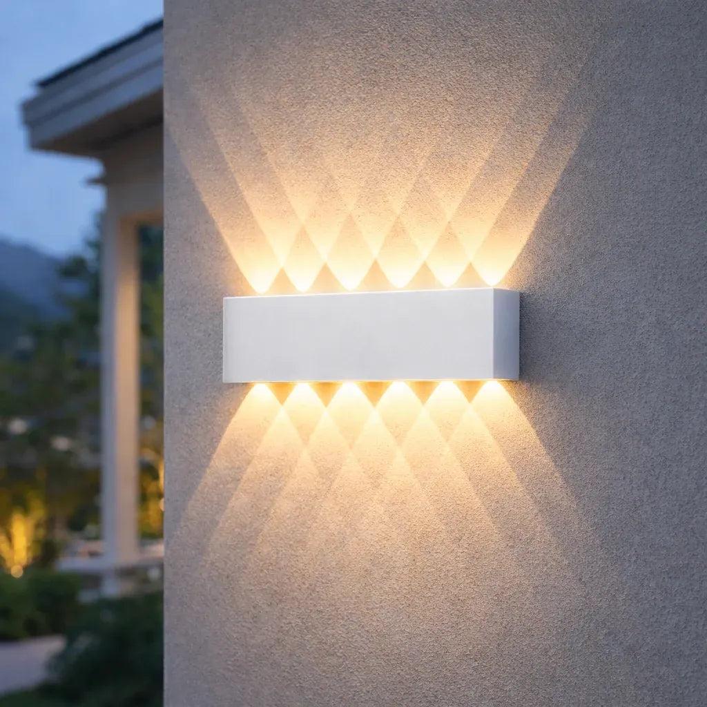 Modern LED Wall Sconce Minimalist Up-Down Glow Indoor Outdoor Fixture