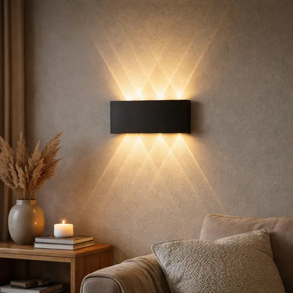 Modern LED Wall Sconce Minimalist Up-Down Glow Indoor Outdoor Fixture