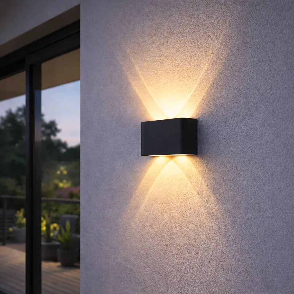 Modern LED Wall Sconce Minimalist Up-Down Glow Indoor Outdoor Fixture