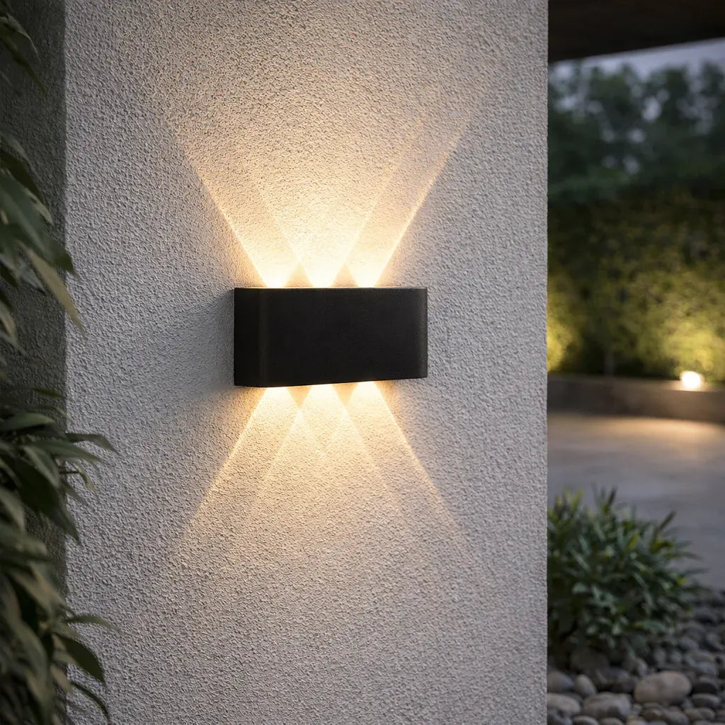 Modern LED Wall Sconce Minimalist Up-Down Glow Indoor Outdoor Fixture
