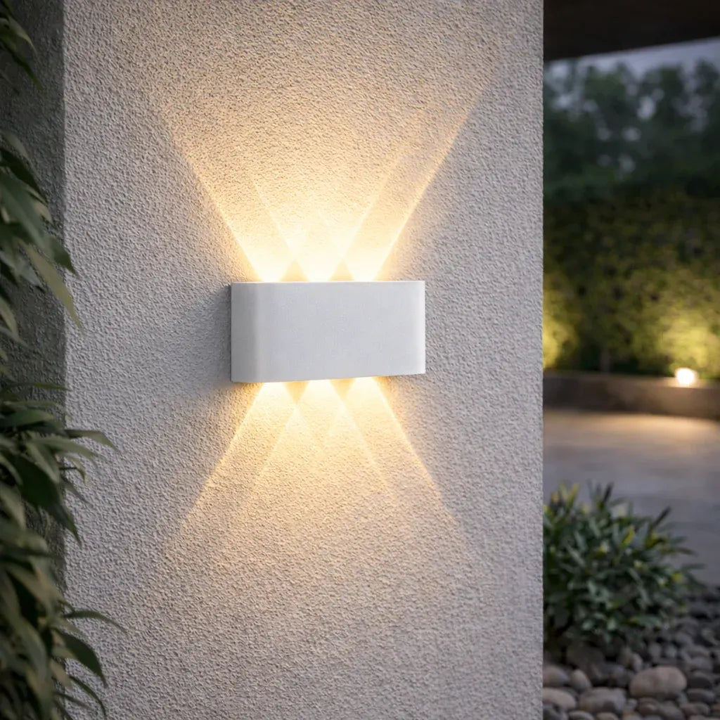 Modern LED Wall Sconce Minimalist Up-Down Glow Indoor Outdoor Fixture