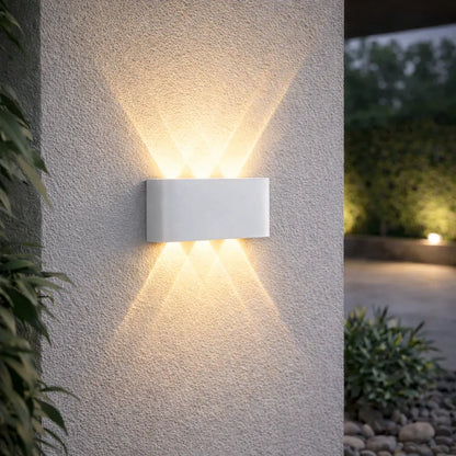 Modern LED Wall Sconce Minimalist Up-Down Glow Indoor Outdoor Fixture