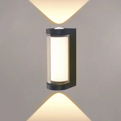 Modern LED Wall Sconce | Waterproof Up & Down Outdoor Light Fixture