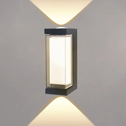 Modern LED Wall Sconce | Waterproof Up & Down Outdoor Light Fixture