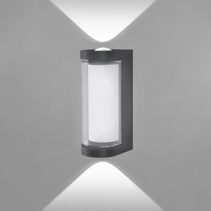 Modern LED Wall Sconce | Waterproof Up & Down Outdoor Light Fixture