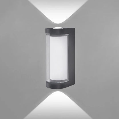 Modern LED Wall Sconce | Waterproof Up & Down Outdoor Light Fixture