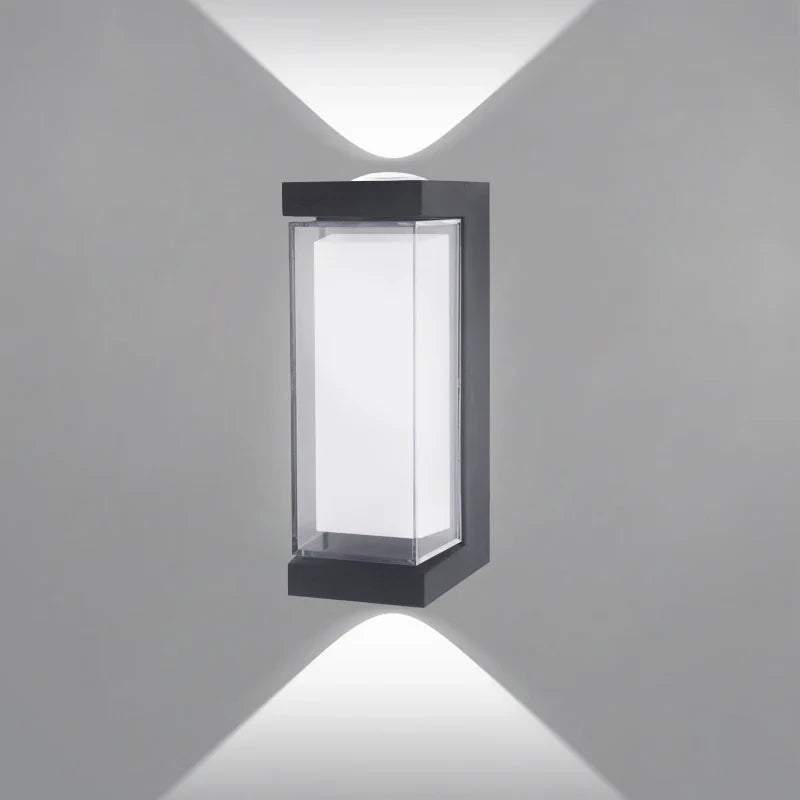 Modern LED Wall Sconce | Waterproof Up & Down Outdoor Light Fixture