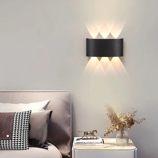 Modern LED Wall Sconce with Dual Beam Light | IP55 Rated Indoor/Outdoor