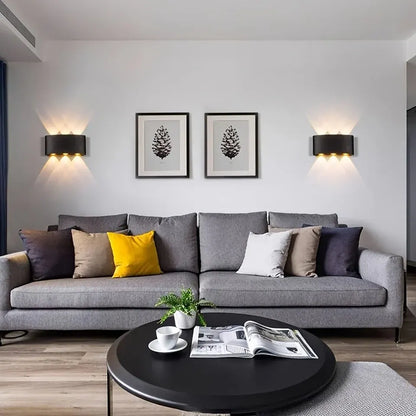 Modern LED Wall Sconce with Dual Beam Light | IP55 Rated Indoor/Outdoor