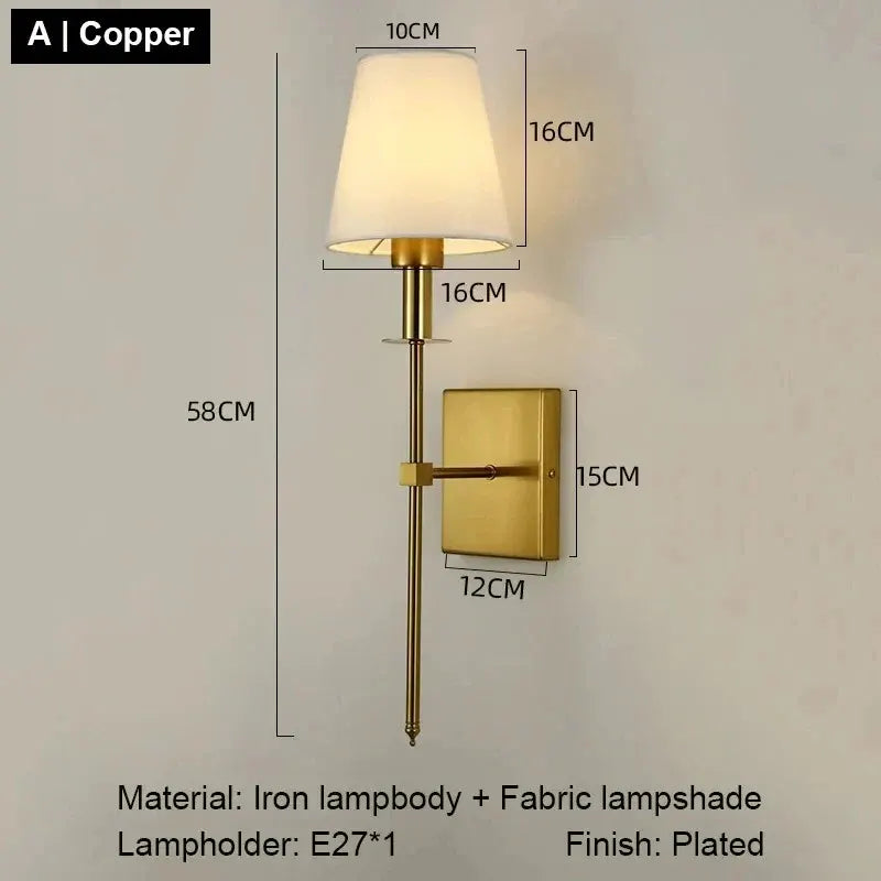 Modern LED Wall Sconce with Nordic Design for Bedroom & Living Room Lighting
