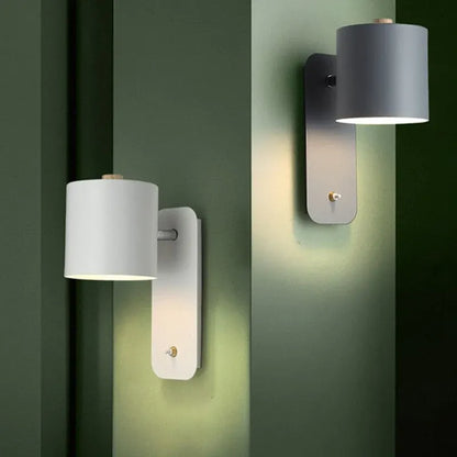 Modern LED Wall Sconce with Switch – Indoor Lighting Fixture