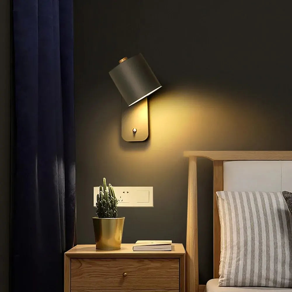 Modern LED Wall Sconce with Switch – Indoor Lighting Fixture
