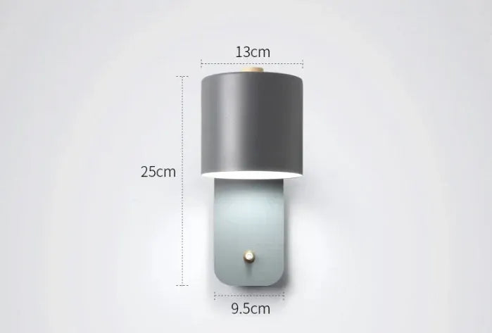 Modern LED Wall Sconce with Switch – Indoor Lighting Fixture