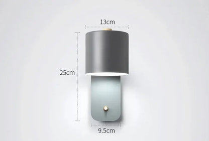 Modern LED Wall Sconce with Switch – Indoor Lighting Fixture
