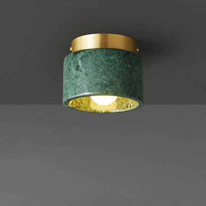 Modern Marble-Finish Downlight | Nordic Style Ceiling Lamp with Stone Texture