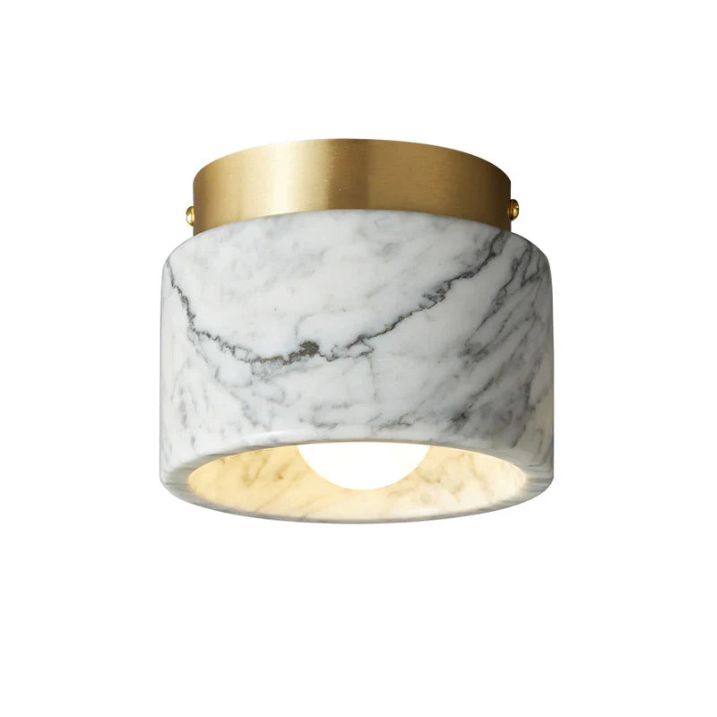 Modern Marble-Finish Downlight | Nordic Style Ceiling Lamp with Stone Texture