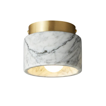 Modern Marble-Finish Downlight | Nordic Style Ceiling Lamp with Stone Texture