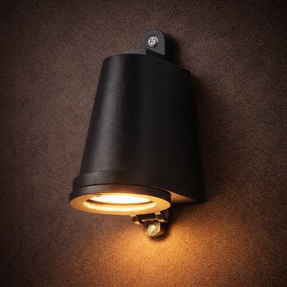Modern Metal Exterior Wall Sconce with Warm Outdoor Lighting