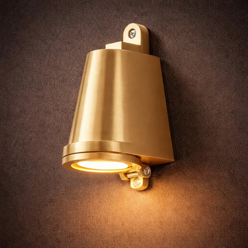 Modern Metal Exterior Wall Sconce with Warm Outdoor Lighting