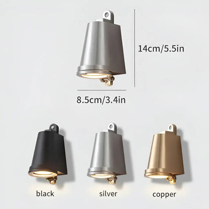 Modern Metal Exterior Wall Sconce with Warm Outdoor Lighting