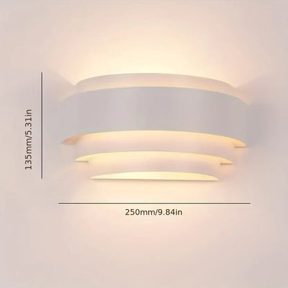 Modern Metal Wall Sconce with Up and Down Lighting Design