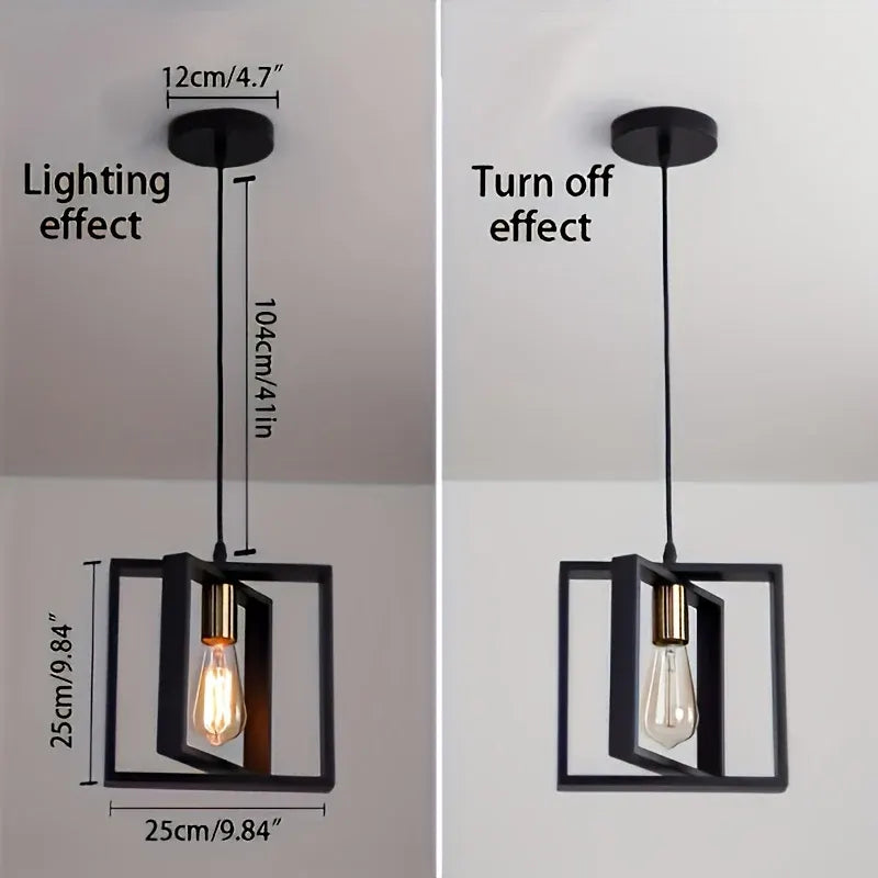 Modern Minimalist Industrial Ceiling Pendant Light Fixture