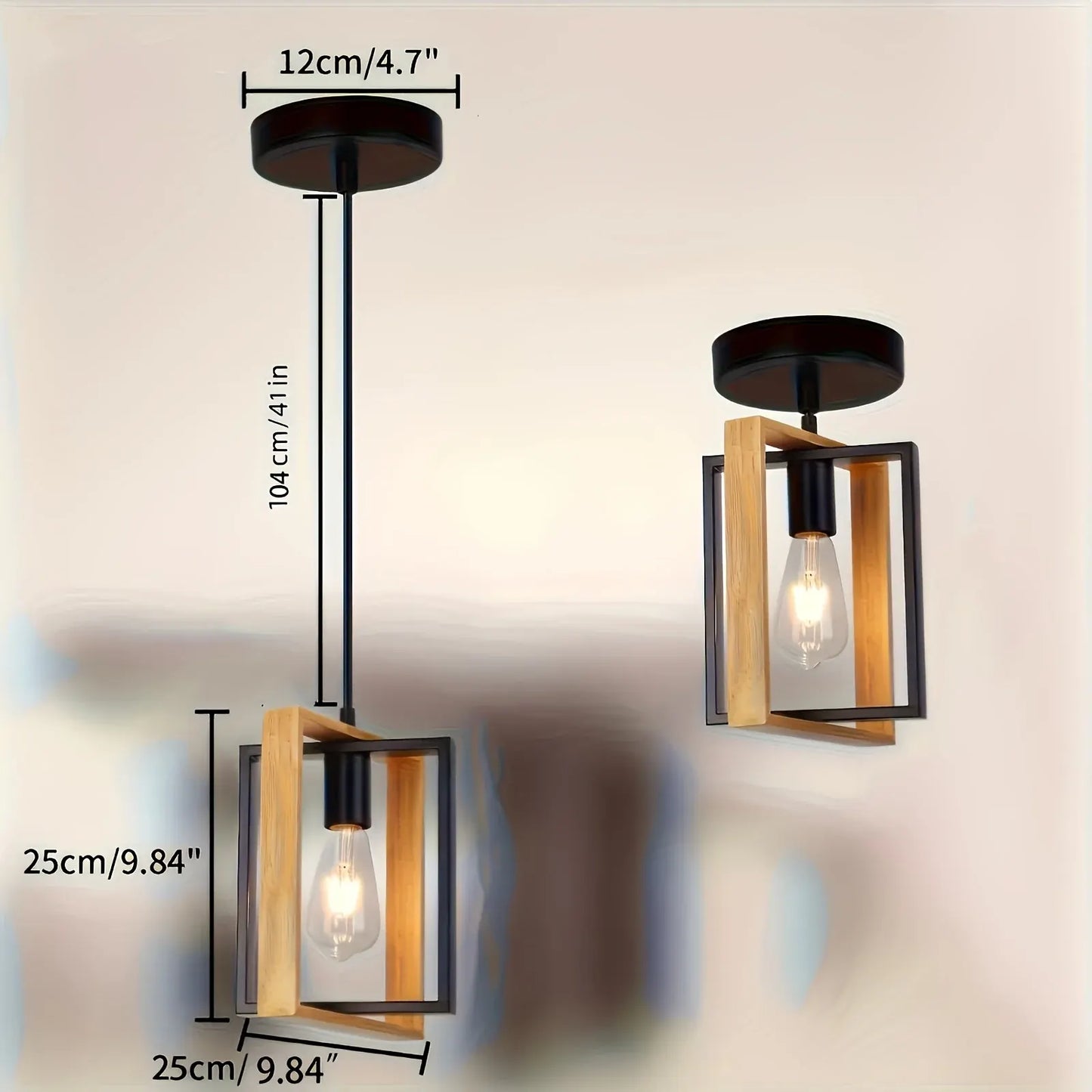 Modern Minimalist Industrial Ceiling Pendant Light Fixture