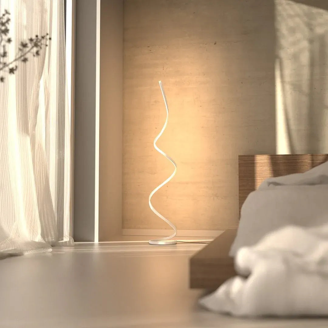 Modern Minimalist LED Floor Lamp with Dimmable Remote Control