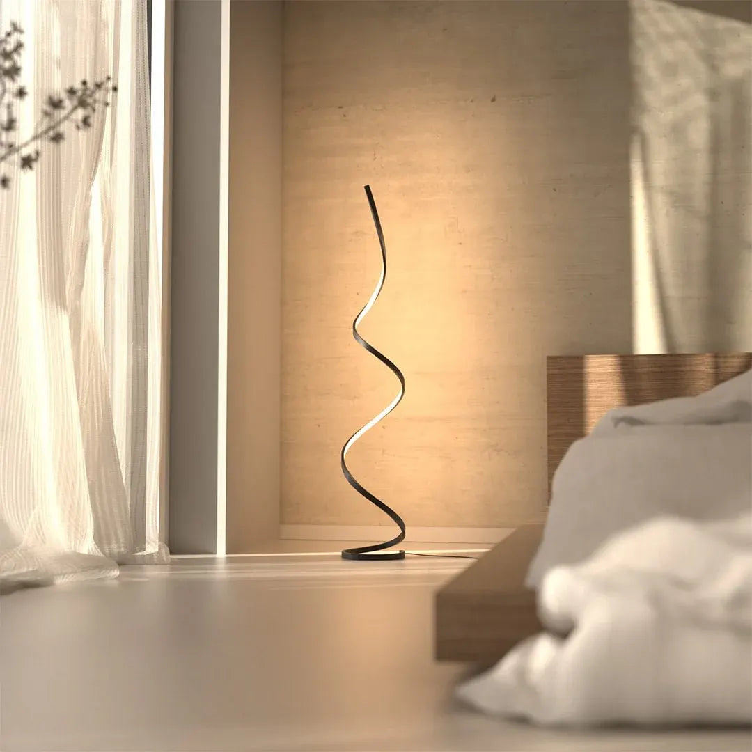 Modern Minimalist LED Floor Lamp with Dimmable Remote Control