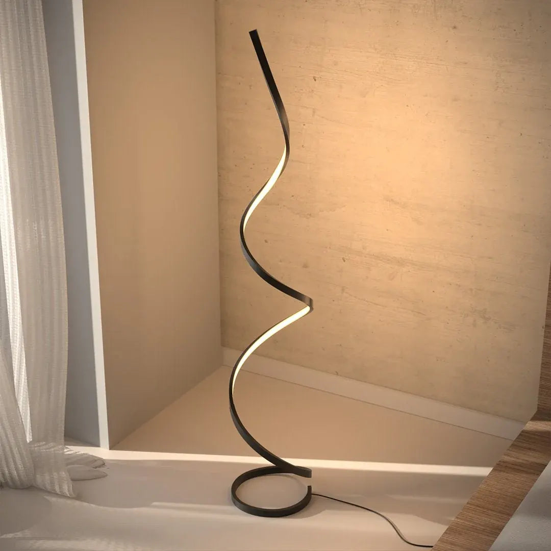 Modern Minimalist LED Floor Lamp with Dimmable Remote Control