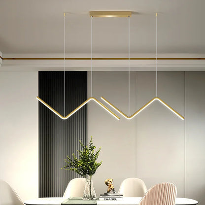 Modern Minimalist Nordic Aluminum Pendant Light for Dining Room