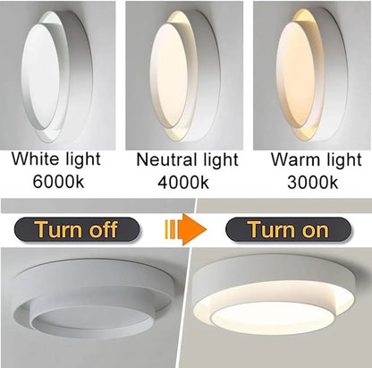 Modern Minimalist Round LED Ceiling Light – Nordic Style Design
