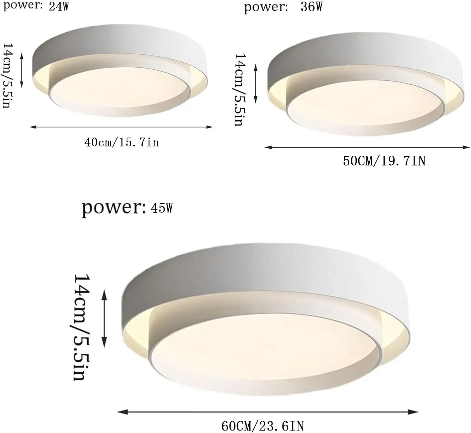 Modern Minimalist Round LED Ceiling Light – Nordic Style Design