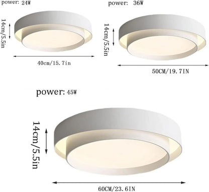 Modern Minimalist Round LED Ceiling Light – Nordic Style Design
