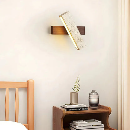 Modern Minimalist Travertine Wall Sconce