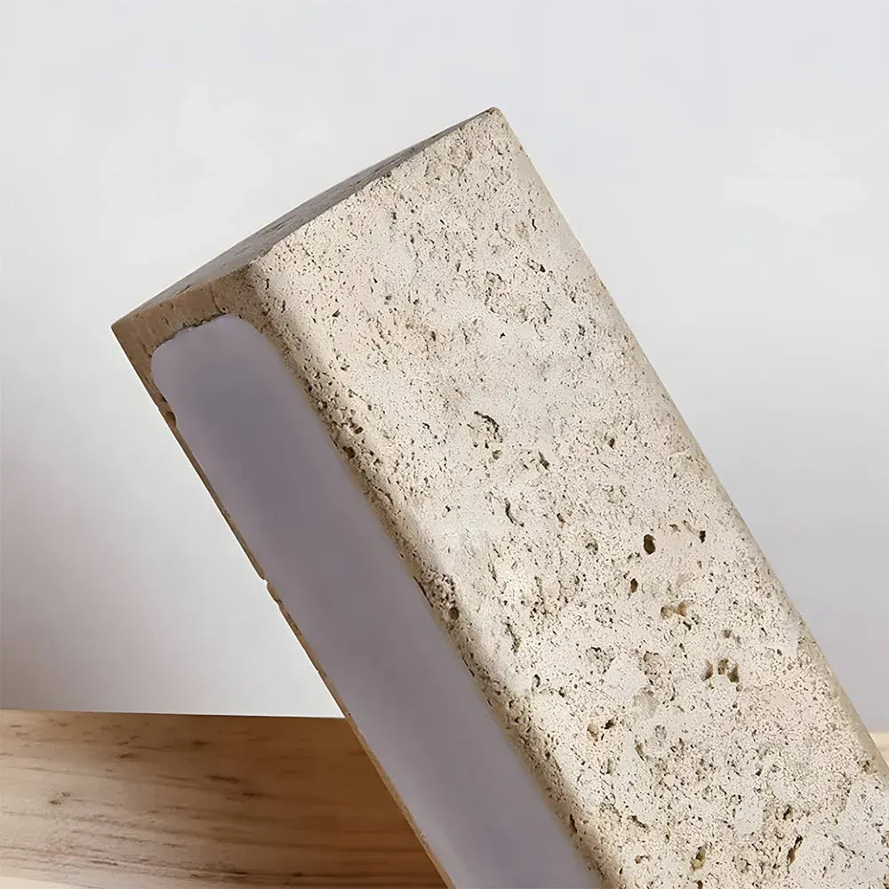Modern Minimalist Travertine Wall Sconce