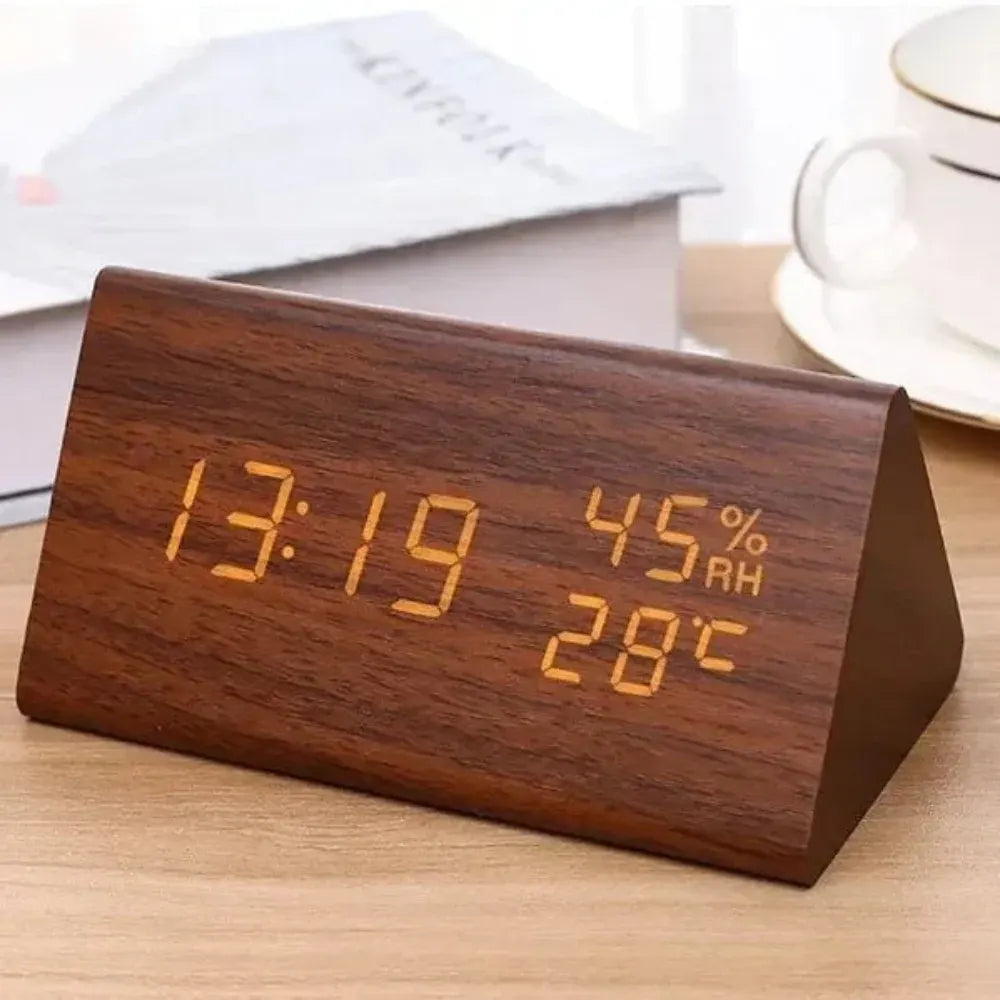 Modern Multi-Function Digital Alarm Clock with Display Screen