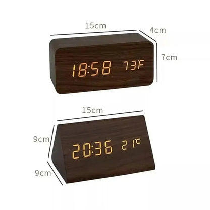 Modern Multi-Function Digital Alarm Clock with Display Screen