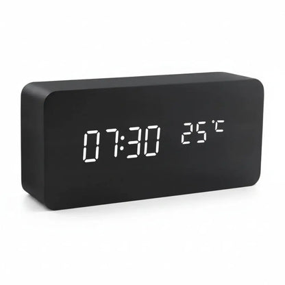 Modern Multi-Function Digital Alarm Clock with Display Screen