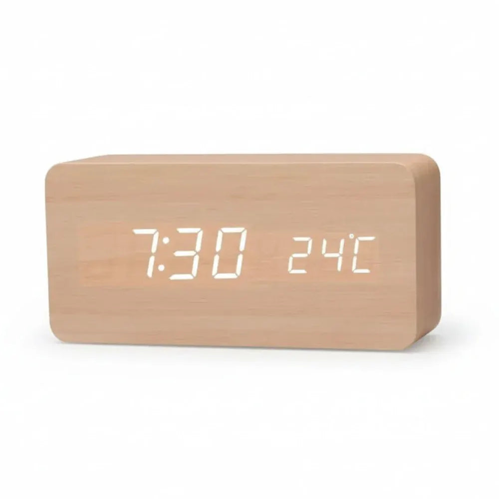 Modern Multi-Function Digital Alarm Clock with Display Screen