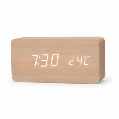 Modern Multi-Function Digital Alarm Clock with Display Screen