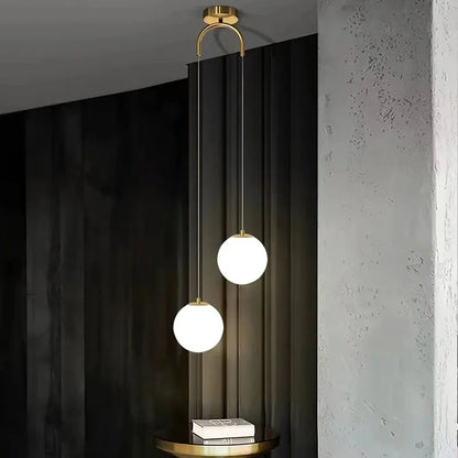 Modern Nordic Glass Globe Pendant Light – Luna Design