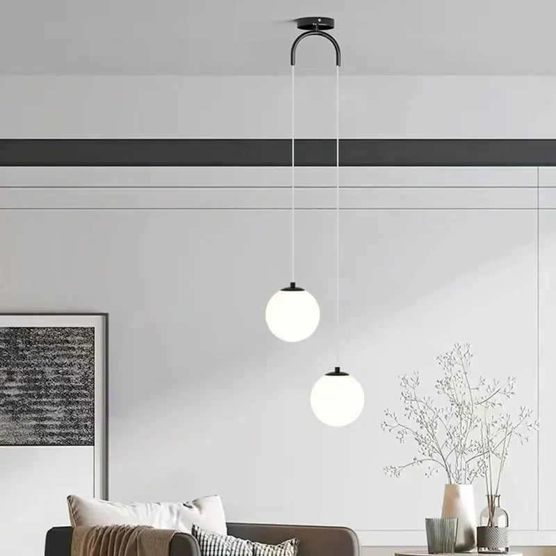 Modern Nordic Glass Globe Pendant Light – Luna Design
