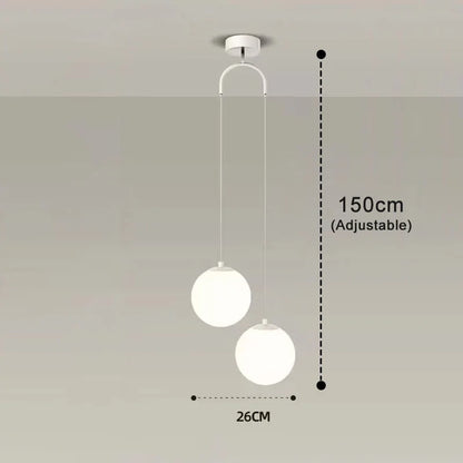 Modern Nordic Glass Globe Pendant Light – Luna Design