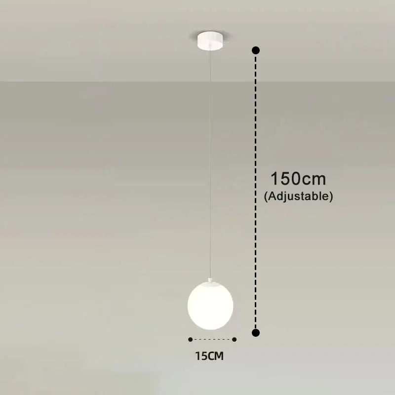 Modern Nordic Glass Globe Pendant Light – Luna Design