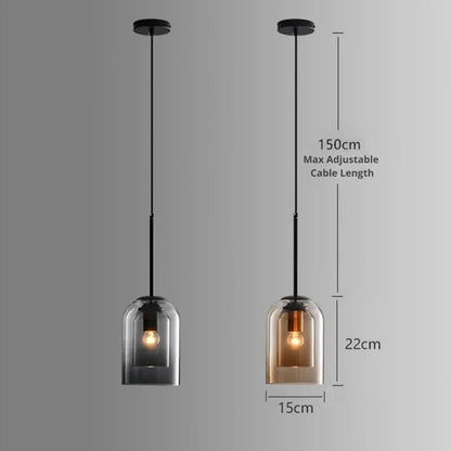 Modern Nordic Glass Hanging Pendant Lamp